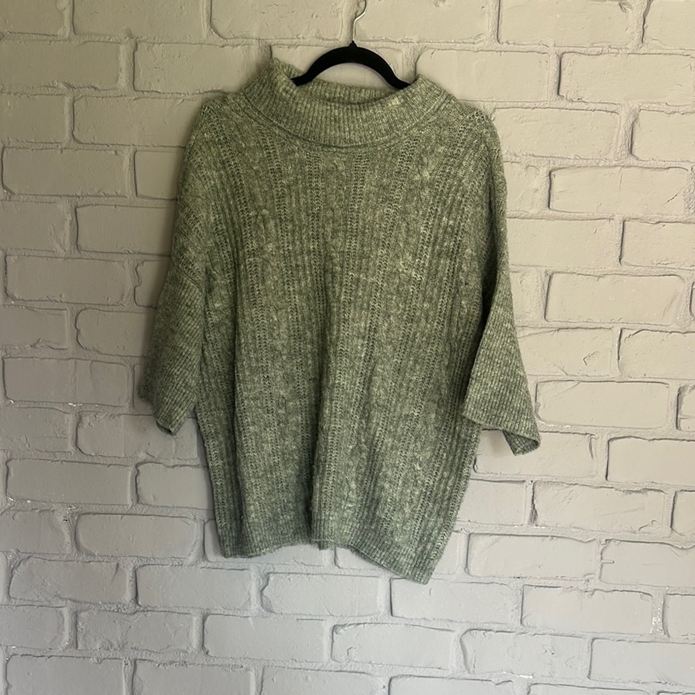 NWOT Democracy Green Cowl & Turtleneck Sweaters size S